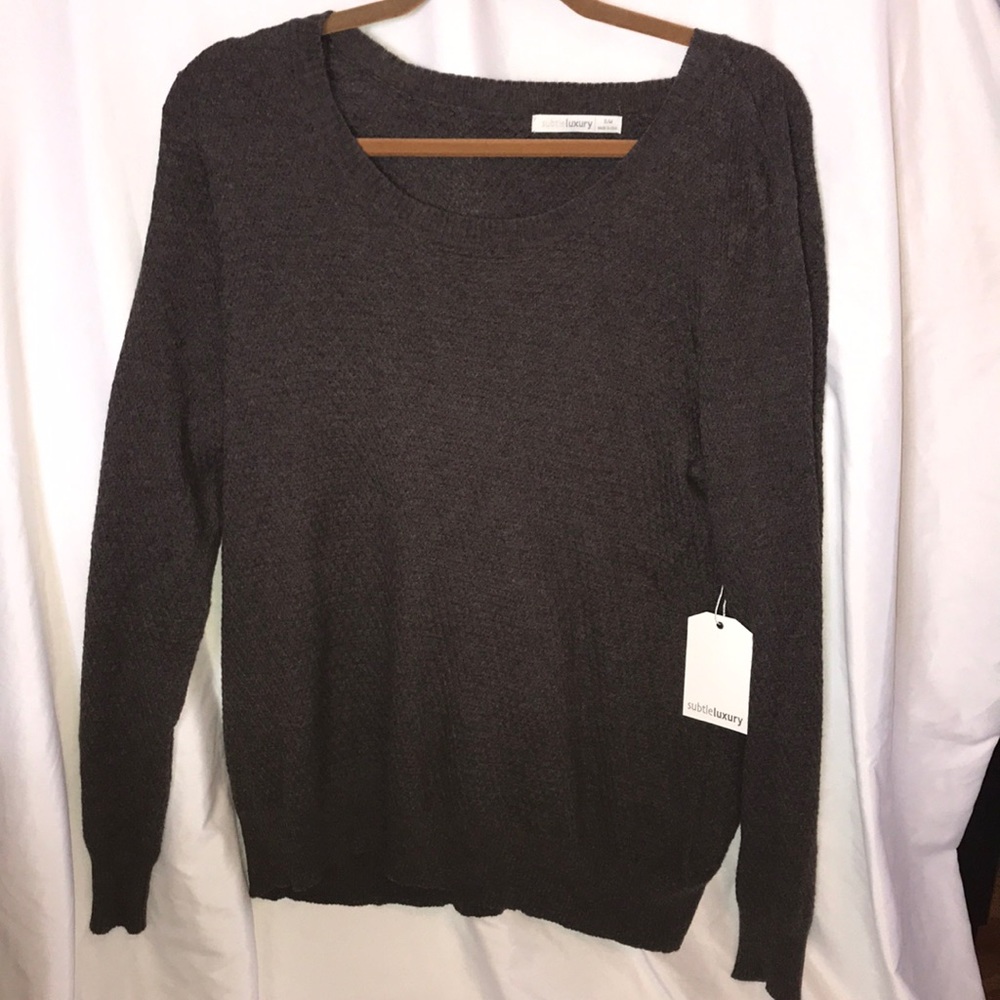 Waffle stitch Subtle Luxury sweater
